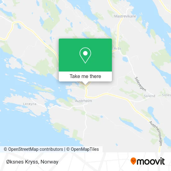 Øksnes Kryss map