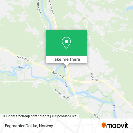 Fagmøbler Dokka map