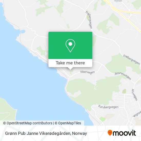 Grønn Pub Janne Vikerødegården map