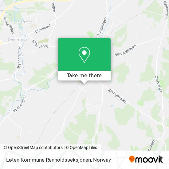 Løten Kommune Renholdsseksjonen map