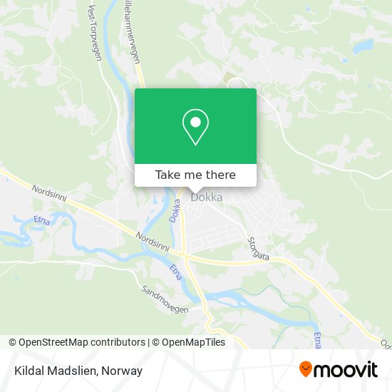 Kildal Madslien map