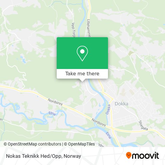 Nokas Teknikk Hed/Opp map