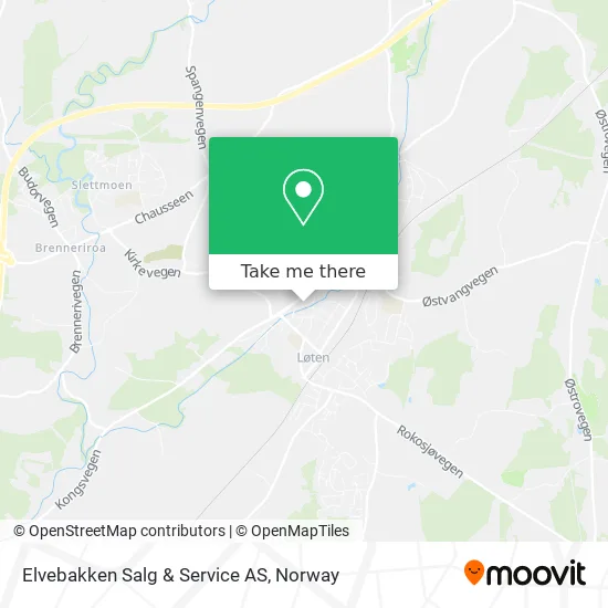 Elvebakken Salg & Service AS map