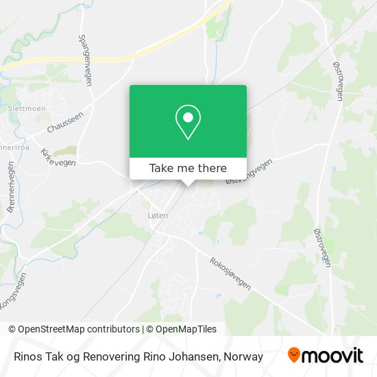 Rinos Tak og Renovering Rino Johansen map
