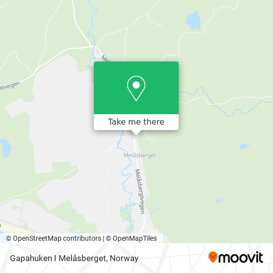 Gapahuken I Melåsberget map