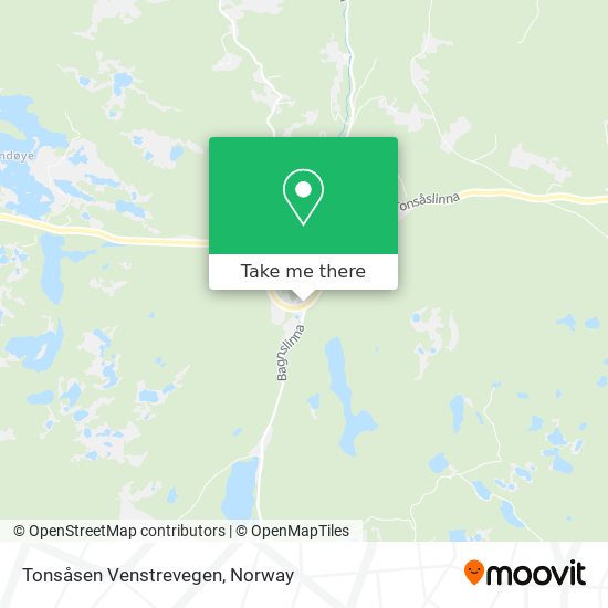 Tonsåsen Venstrevegen map