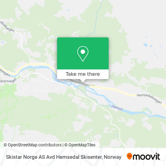 Skistar Norge AS Avd Hemsedal Skisenter map