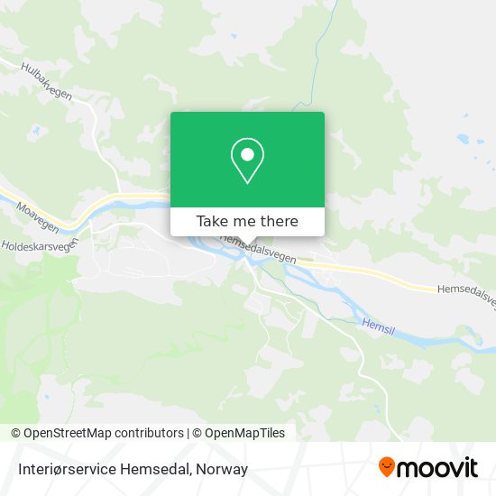 Interiørservice Hemsedal map