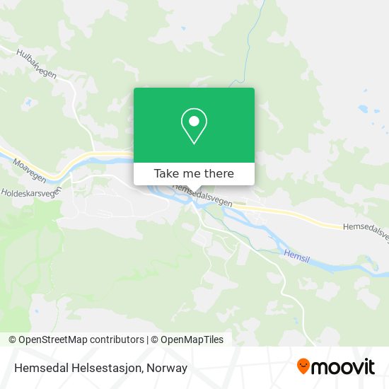 Hemsedal Helsestasjon map