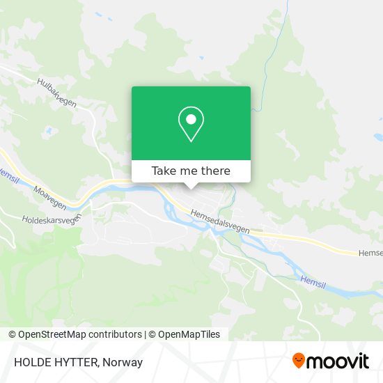 HOLDE HYTTER map