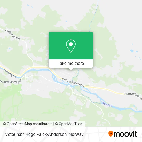 Veterinær Hege Falck-Andersen map