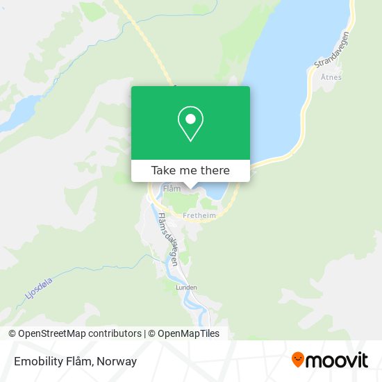 Emobility Flåm map