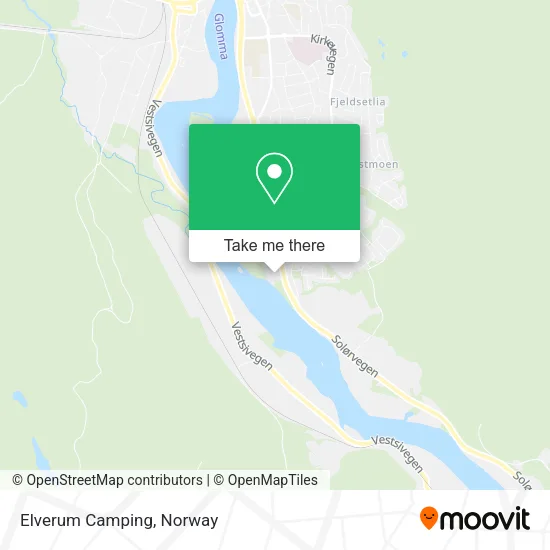 Elverum Camping map