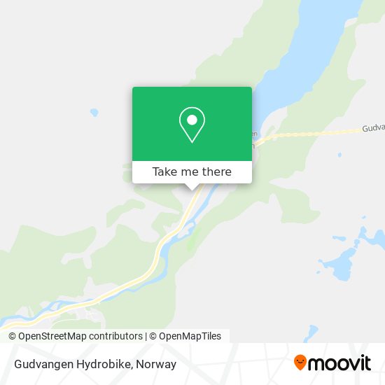 Gudvangen Hydrobike map