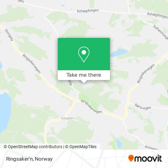 Ringsaker'n map