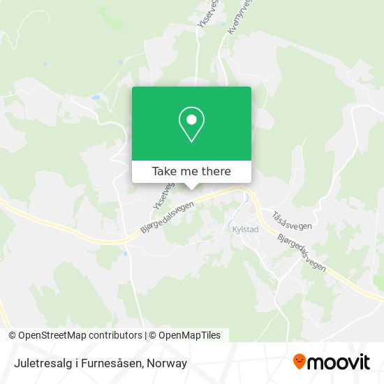 Juletresalg i Furnesåsen map