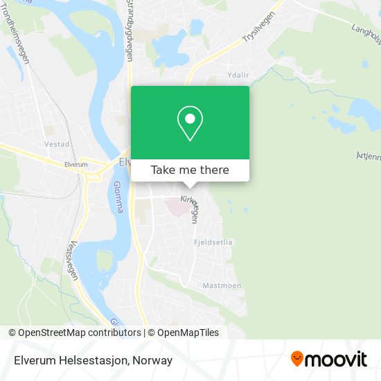 Elverum Helsestasjon map