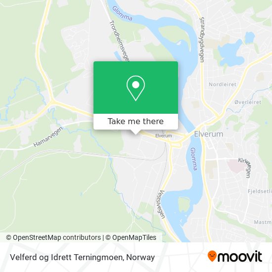 Velferd og Idrett Terningmoen map