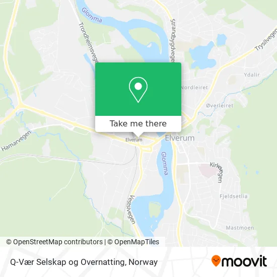 Q-Vær Selskap og Overnatting map