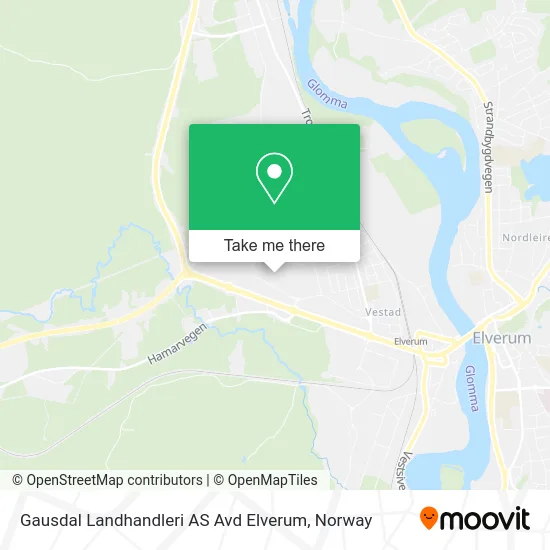 Gausdal Landhandleri AS Avd Elverum map