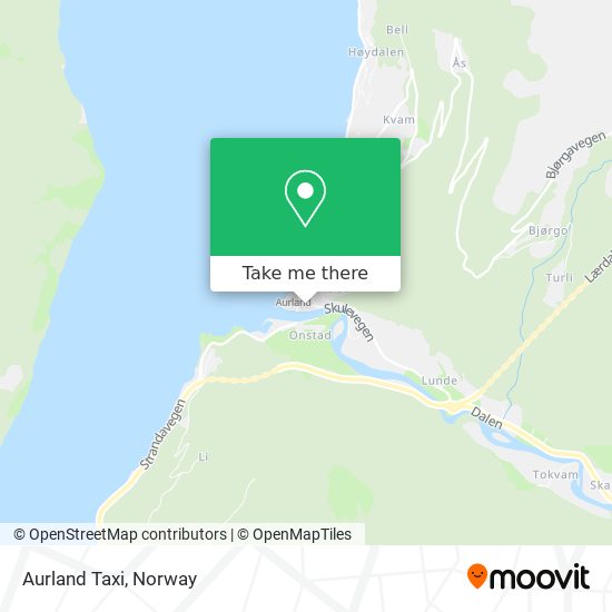 Aurland Taxi map