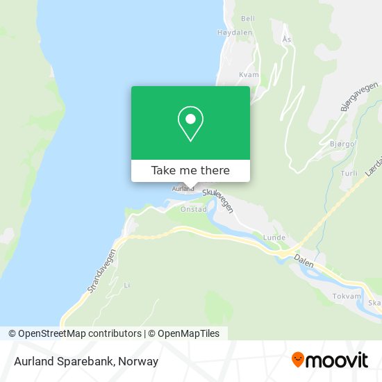 Aurland Sparebank map