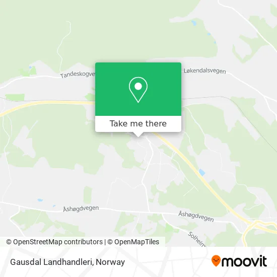 Gausdal Landhandleri map