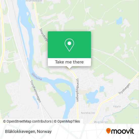 Blåklokkevegen map