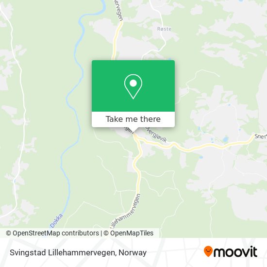 Svingstad Lillehammervegen map