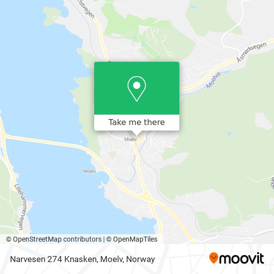 Narvesen 274 Knasken, Moelv map