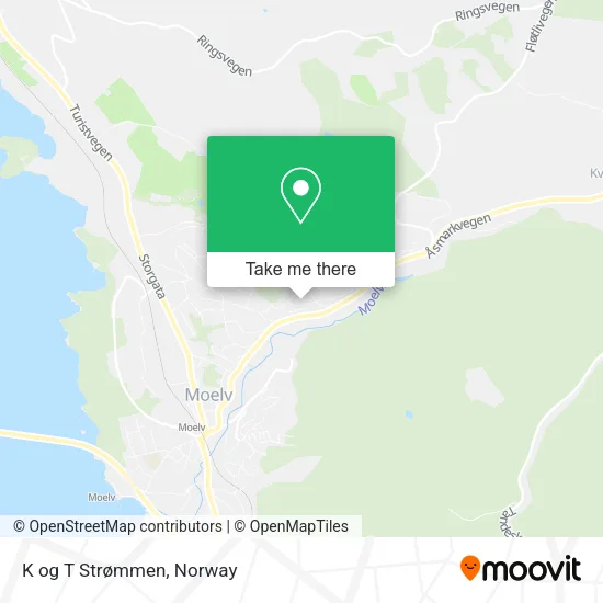 K og T Strømmen map