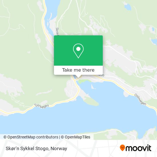 Skør'n Sykkel Stogo map