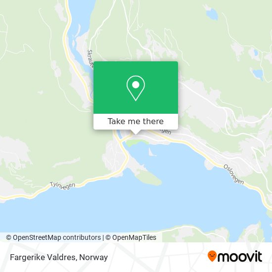 Fargerike Valdres map