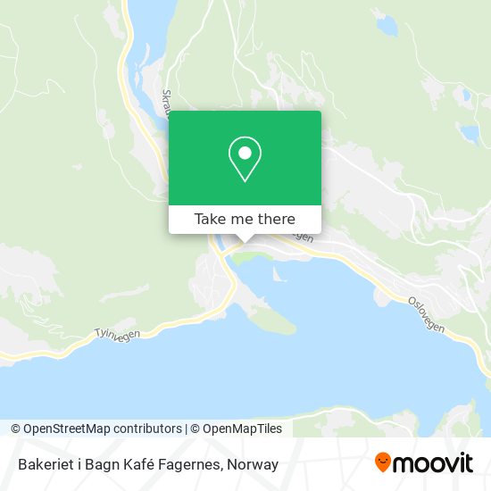 Bakeriet i Bagn Kafé Fagernes map