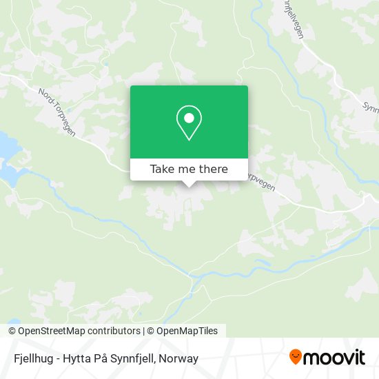 Fjellhug - Hytta På Synnfjell map