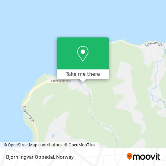 Bjørn Ingvar Oppedal map