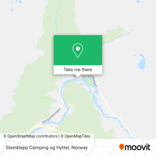 Steinklepp Camping og Hytter map