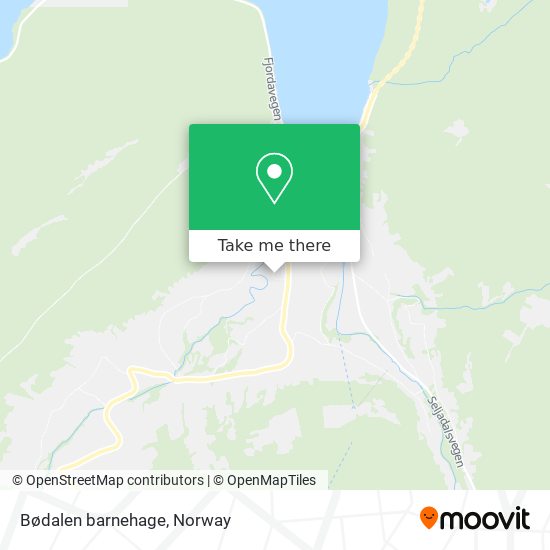 Bødalen barnehage map