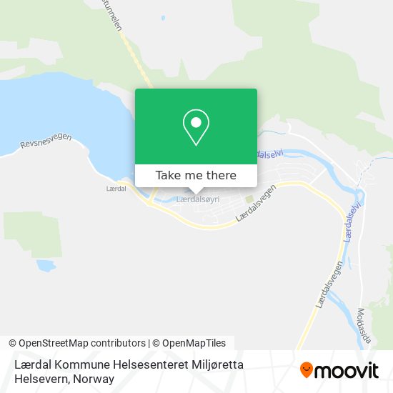 Lærdal Kommune Helsesenteret Miljøretta Helsevern map