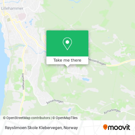 Røyslimoen Skole Klebervegen map