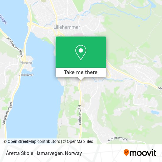 Åretta Skole Hamarvegen map