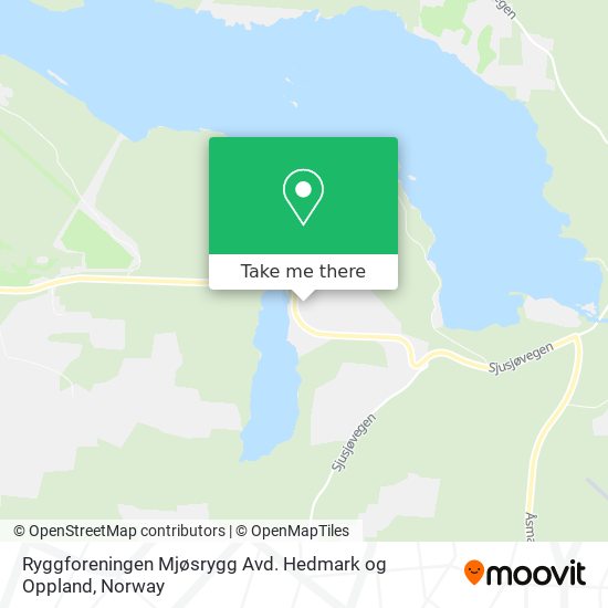 Ryggforeningen Mjøsrygg Avd. Hedmark og Oppland map