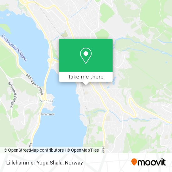 Lillehammer Yoga Shala map