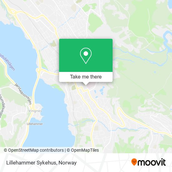 Lillehammer Sykehus map