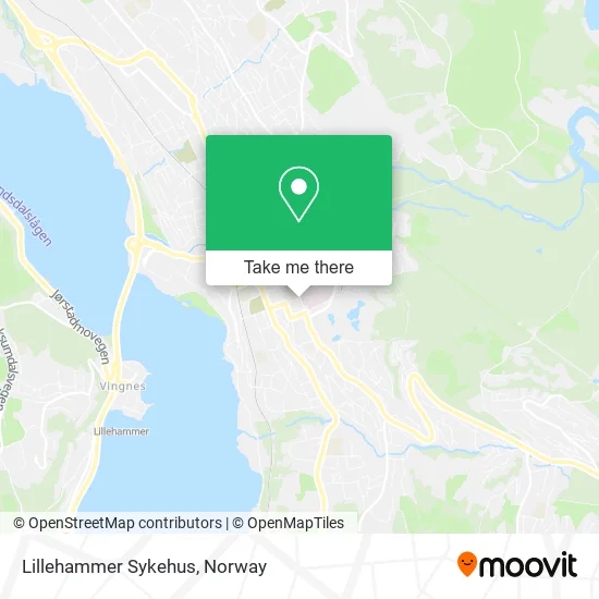 Lillehammer Sykehus map