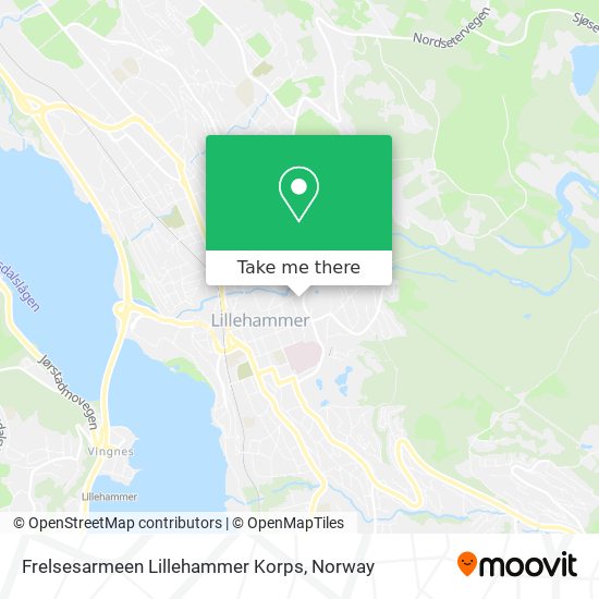 Frelsesarmeen Lillehammer Korps map