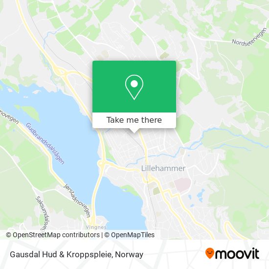 Gausdal Hud & Kroppspleie map