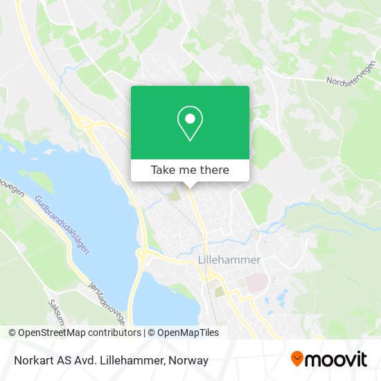 Norkart AS Avd. Lillehammer map