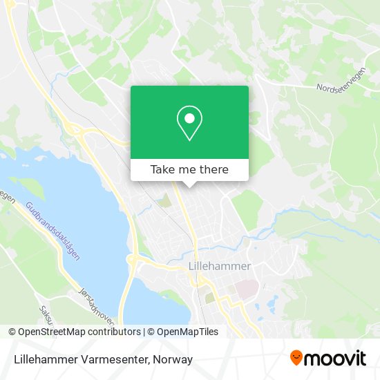 Lillehammer Varmesenter map