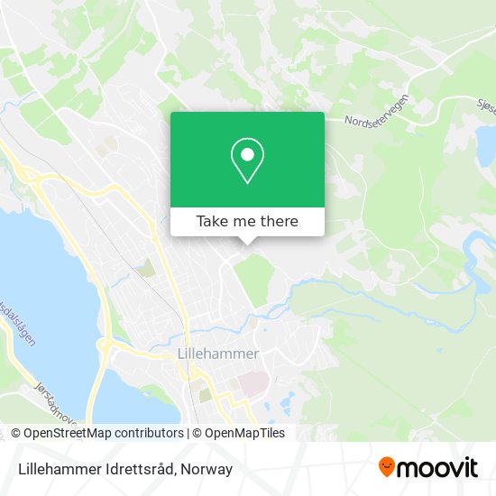 Lillehammer Idrettsråd map